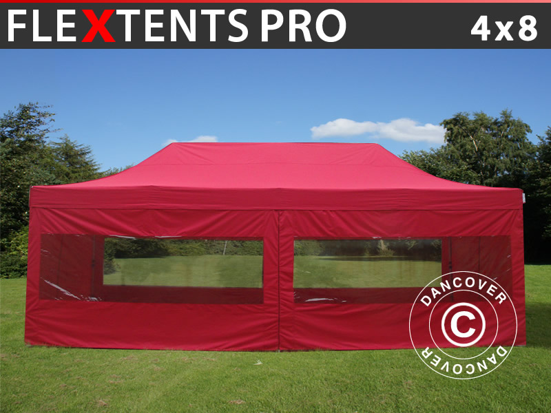 Faltzelt FleXtents PRO. Faltzelt 4x8. Faltzelt Rot. Jetzt kaufen.